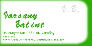 varsany balint business card